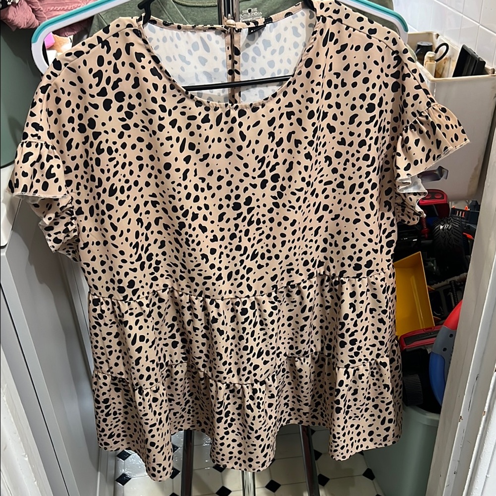 Leopard Print Women's Top